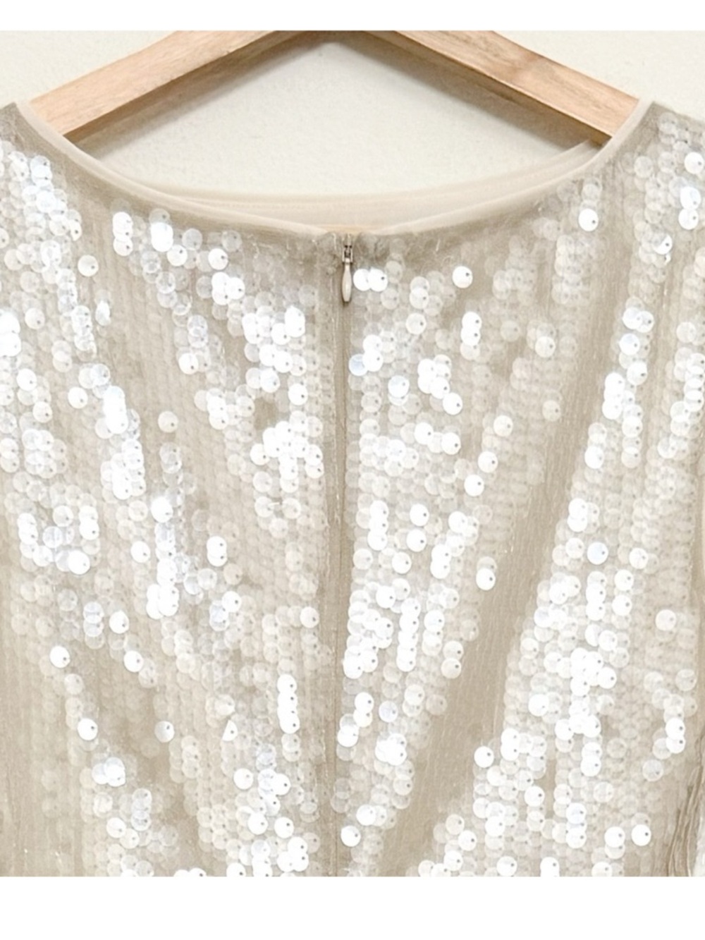 STAUD Eton Sequin Mini Dress in
Moon Size M - Picture 9 of 14